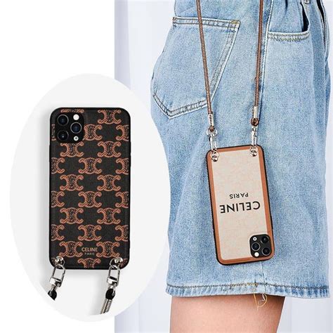 celine phone case|luxury iphone cases with lanyard.